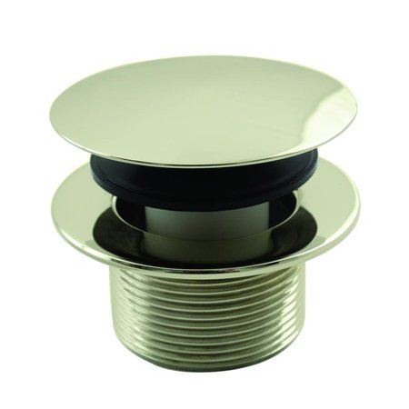WESTBRASS Mushroom Tip Toe 1-1/2" NPSM Coarse Thread Bath Drain in Polished Brass D398R-01
